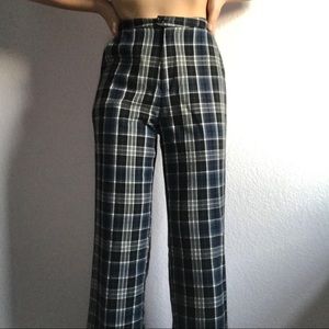 Plaid brandy pants